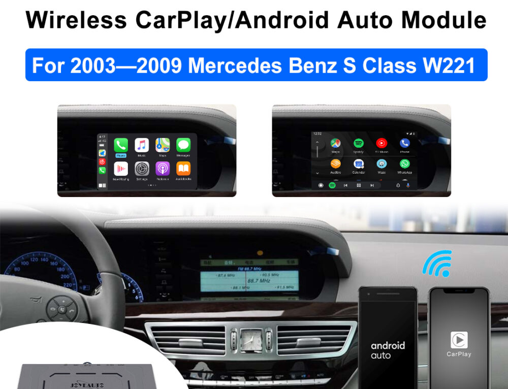 (WJME-3)Mercedes-Benz NTG4.0 (C,E,GLK) 2008-2011MY WiFi Wireless Apple ...