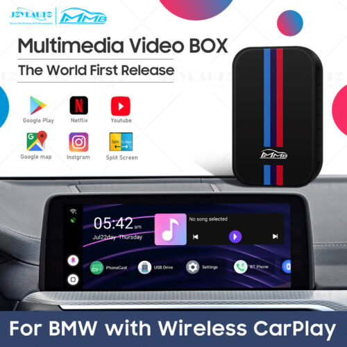 Wholesale MMB 3rd CarPlay Wireless Adapter Multimedia Video Box,CarPlay Ai  Box with Android 11 System,4+64GB,Wireless Android Auto,HDMI  Output,Built-in GPS,Only Support Car with OEM Wired CarPlay for Universal  Apple and Android Devices (Black)