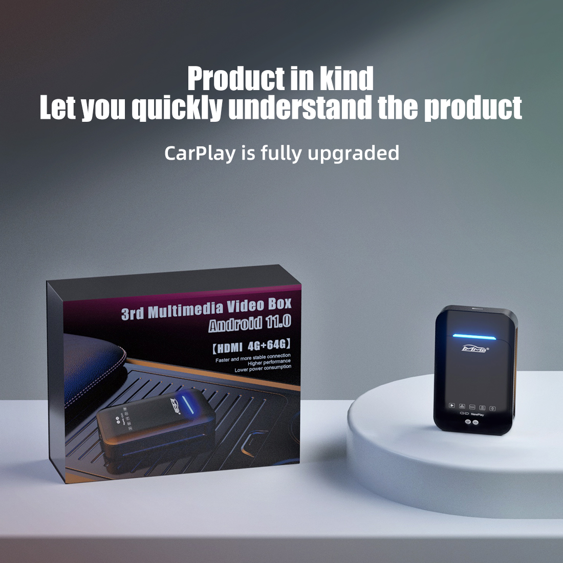 MMB Plus Android 11.0 CarPlay AI Box - 4GB+32GB & HDMI Out - 图片 2