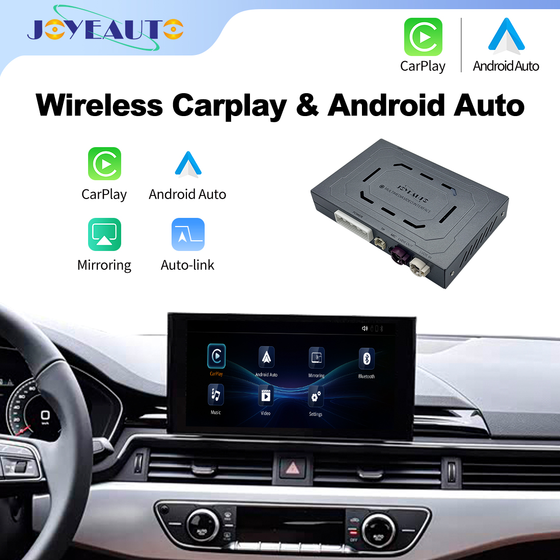 Joyeauto Wireless CarPlay & Android Auto for Audi MIB3 2021-2023 (A1/Q3/Q4/Q5) - Retrofit - 图片 2