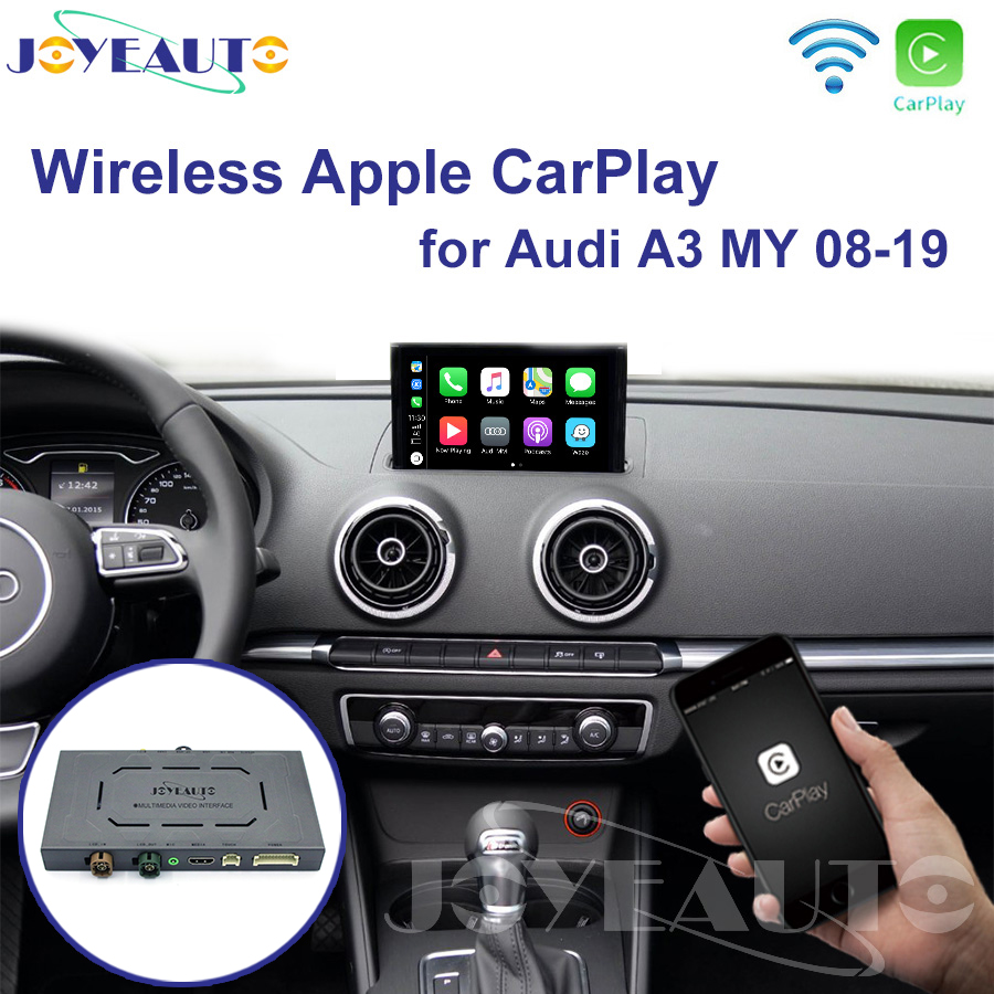 JoyeAuto Wireless CarPlay & Android Auto for Audi A3 S3 MMI 3G (2012-2018)
