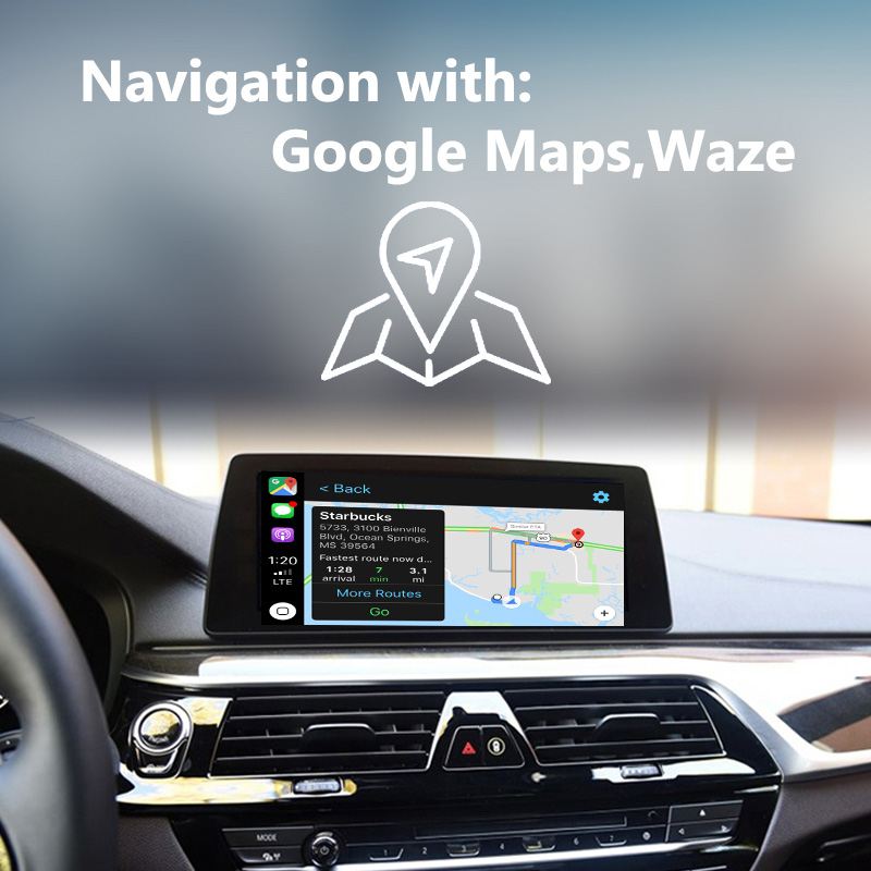 JoyeAuto Wireless CarPlay & Android Auto for BMW 5 Series F10 F11 F07 CIC - 图片 4