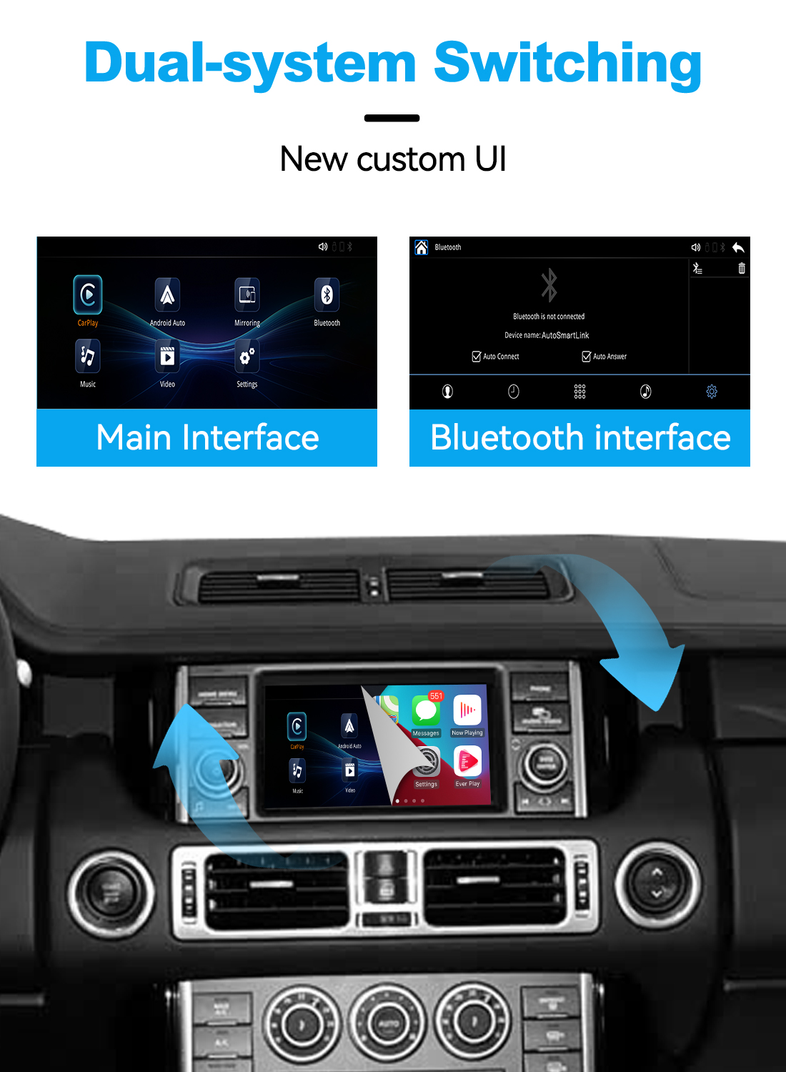 JoyeAuto Wireless CarPlay & Android Auto for Land Rover Denso (2008-2012) L319 L320 L322 - 图片 2