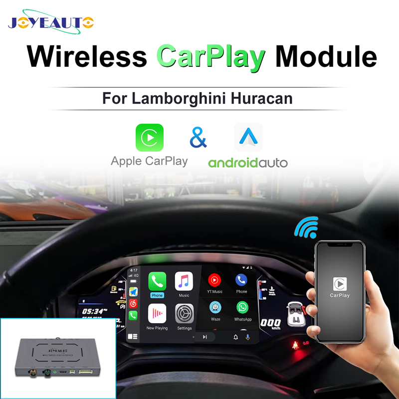 JoyeAuto Wireless CarPlay & Android Auto for Lamborghini Huracan MMI