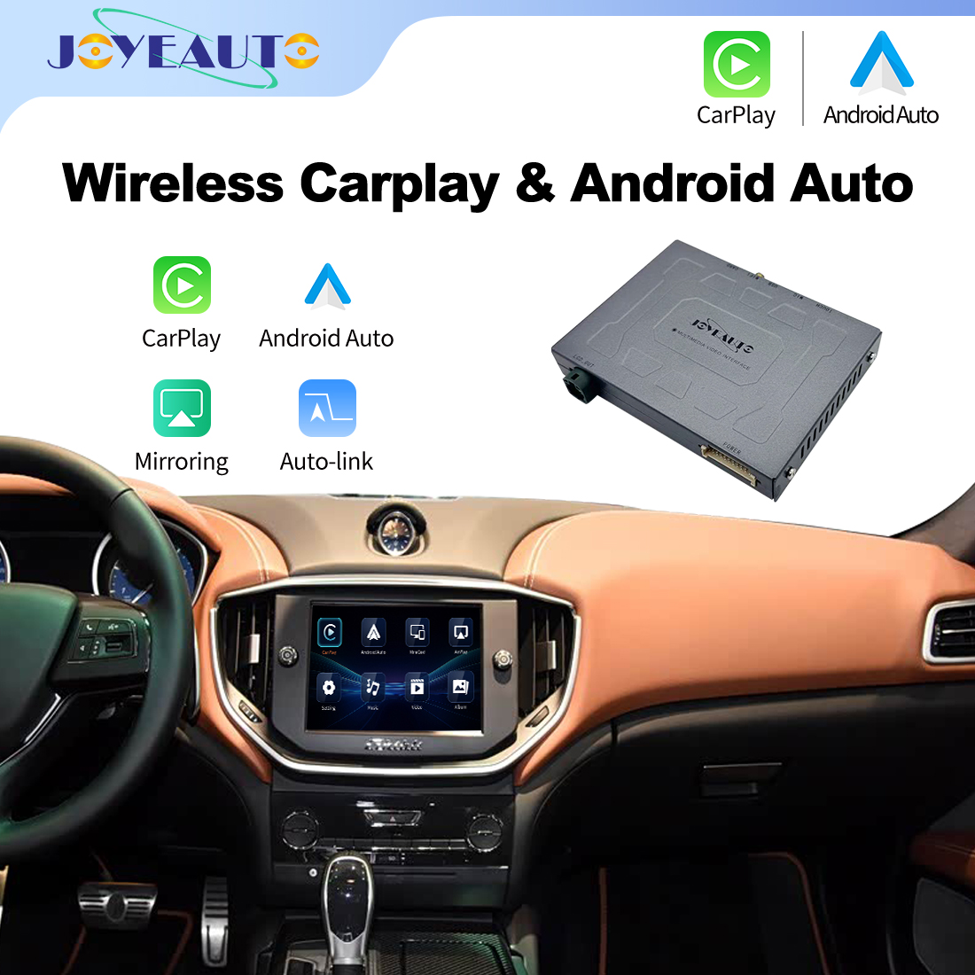 JoyeAuto Wireless CarPlay for Maserati Quattroporte & Ghibli (2014-2017)