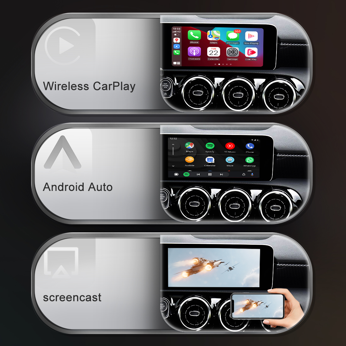 Wireless CarPlay USB Dongle Pro 7-in-1 Android 11.0 AI Box - 图片 4
