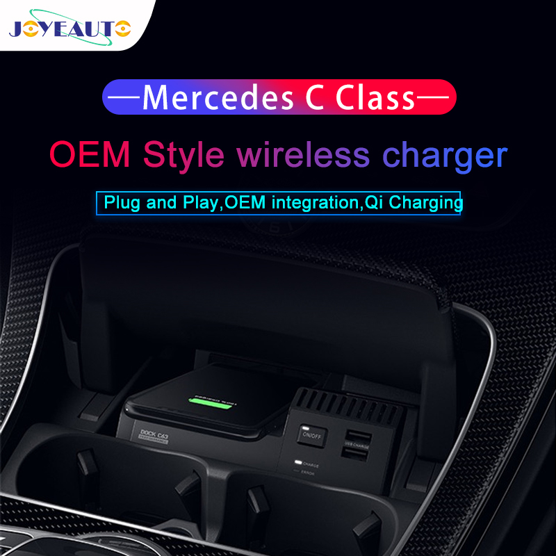 Qi Wireless Charger for Mercedes C-Class W205 & GLC X253 (2015-2019)