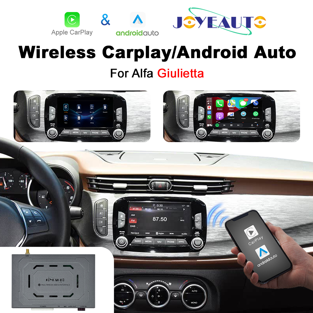 JoyeAuto Wireless CarPlay & Android Auto for Alfa Romeo Giulietta - Retrofit Kit