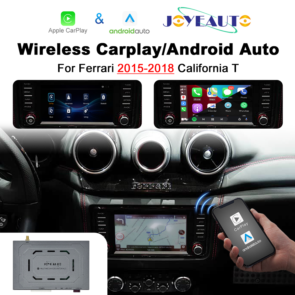 JoyeAuto Wireless CarPlay & Android Auto for Ferrari California T (2015-2018)