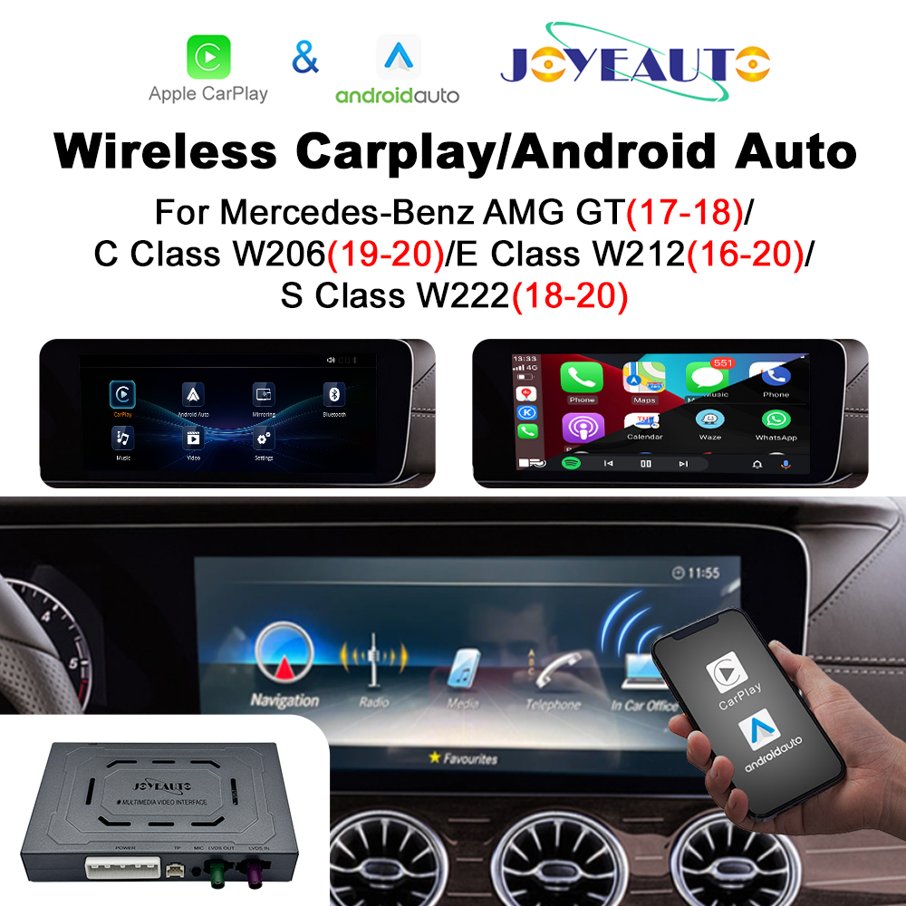 Joyeauto Wireless CarPlay & Android Auto for Mercedes NTG5.5 2016-2020 (C/E/S Class W205 W213 W222)