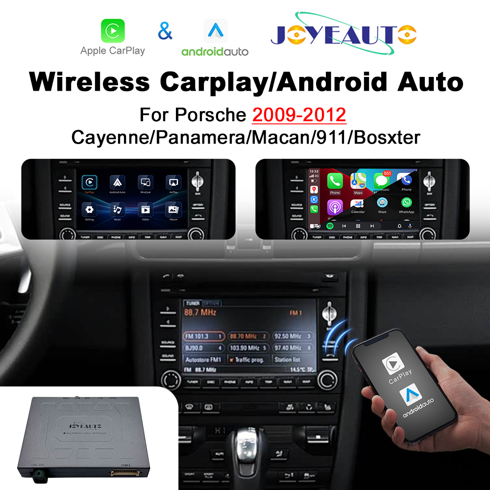 JoyeAuto Wireless CarPlay & Android Auto for Porsche PCM 3.0 (2009-2012) 911 997 987