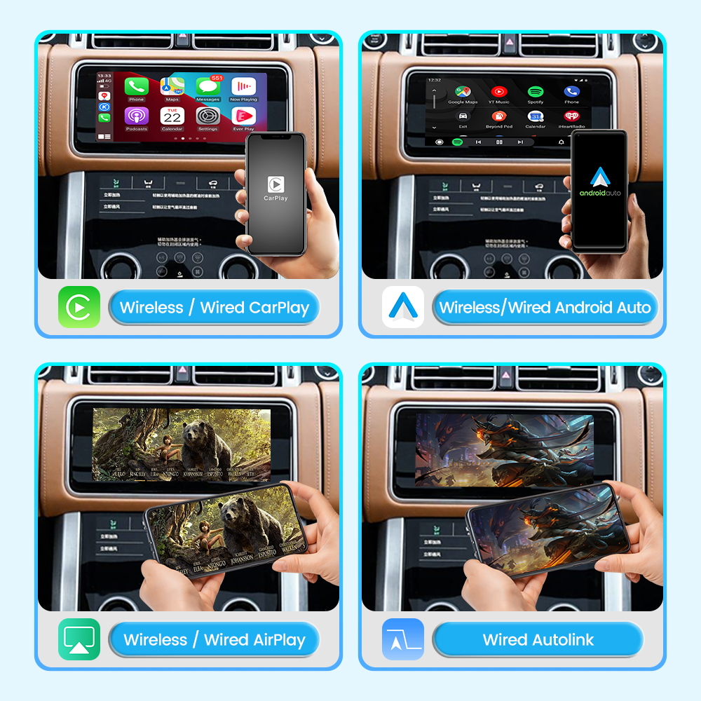 JoyeAuto Wireless CarPlay & Android Auto for Land Rover & Jaguar (Harman 10.1") 2016-2020 - 图片 2