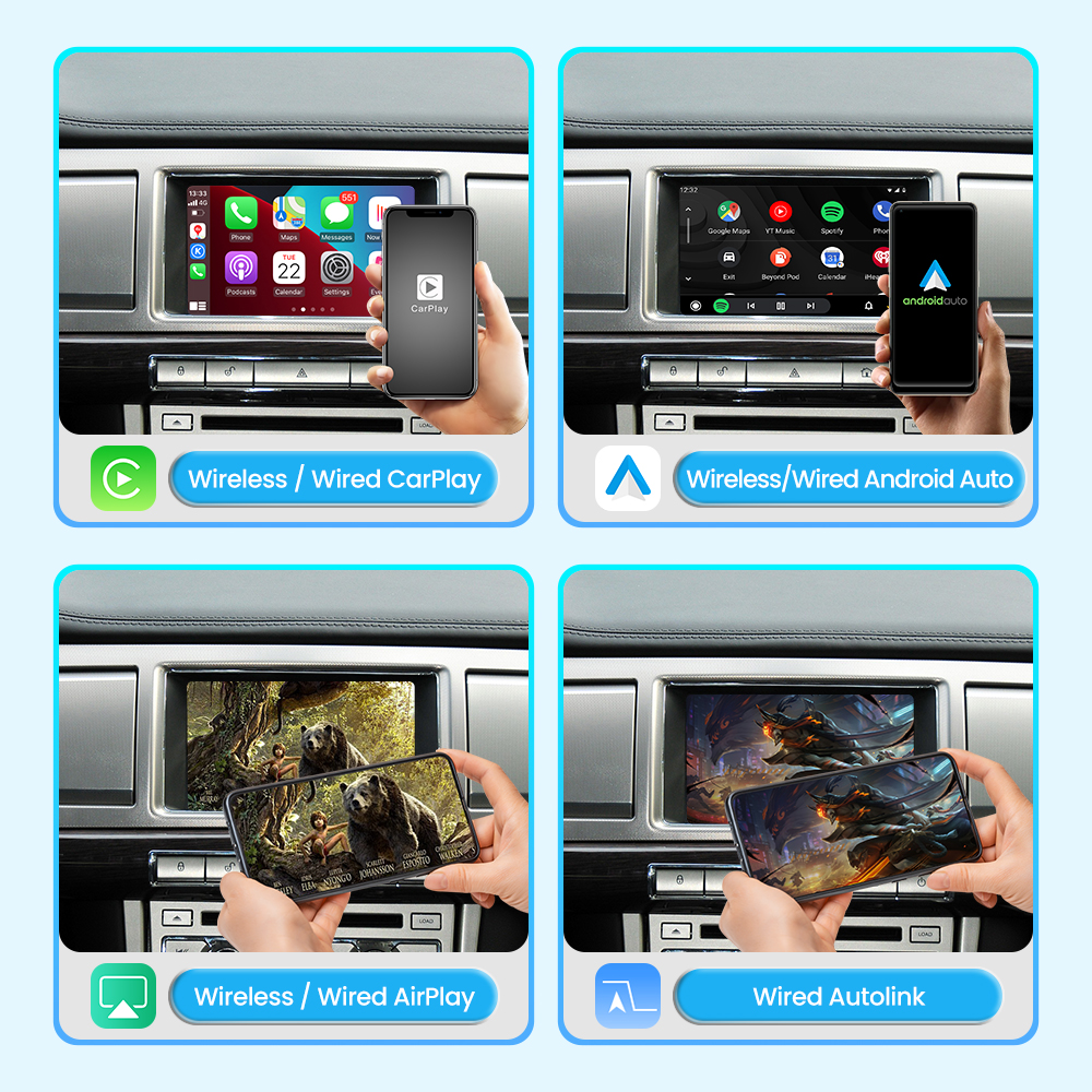 JoyeAuto Wireless CarPlay & Android Auto for Jaguar XF (2007-2011) & XK (2010-2014) - Retrofit - 图片 4