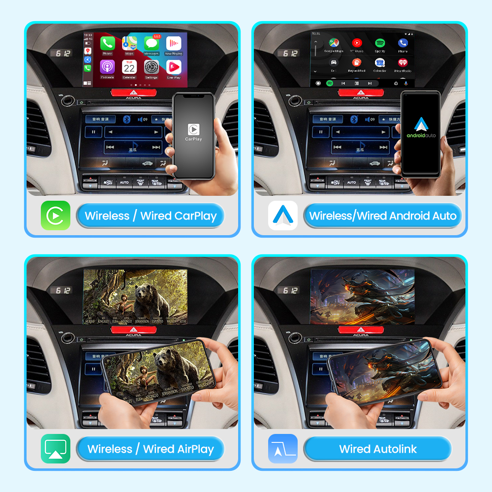 JoyeAuto Wireless CarPlay & Android Auto for Acura 2015-2018 (MDX/TLX/RDX/ILX/RLX) - 图片 4