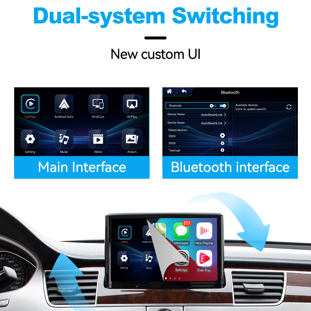 JoyeAuto Wireless CarPlay for Audi A4 A5 Q5 A6 Q7 MMI 3G 3G+ - 图片 6