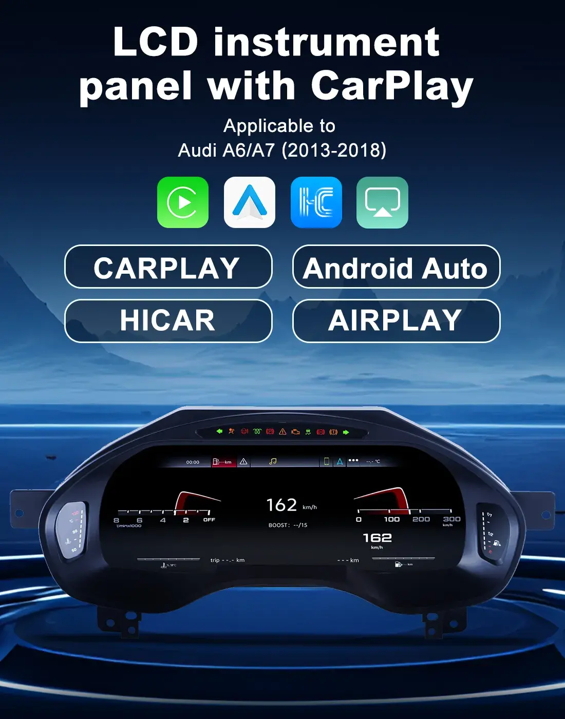 Audi A6 A7 Digital Cluster LCD Dashboard Upgrade