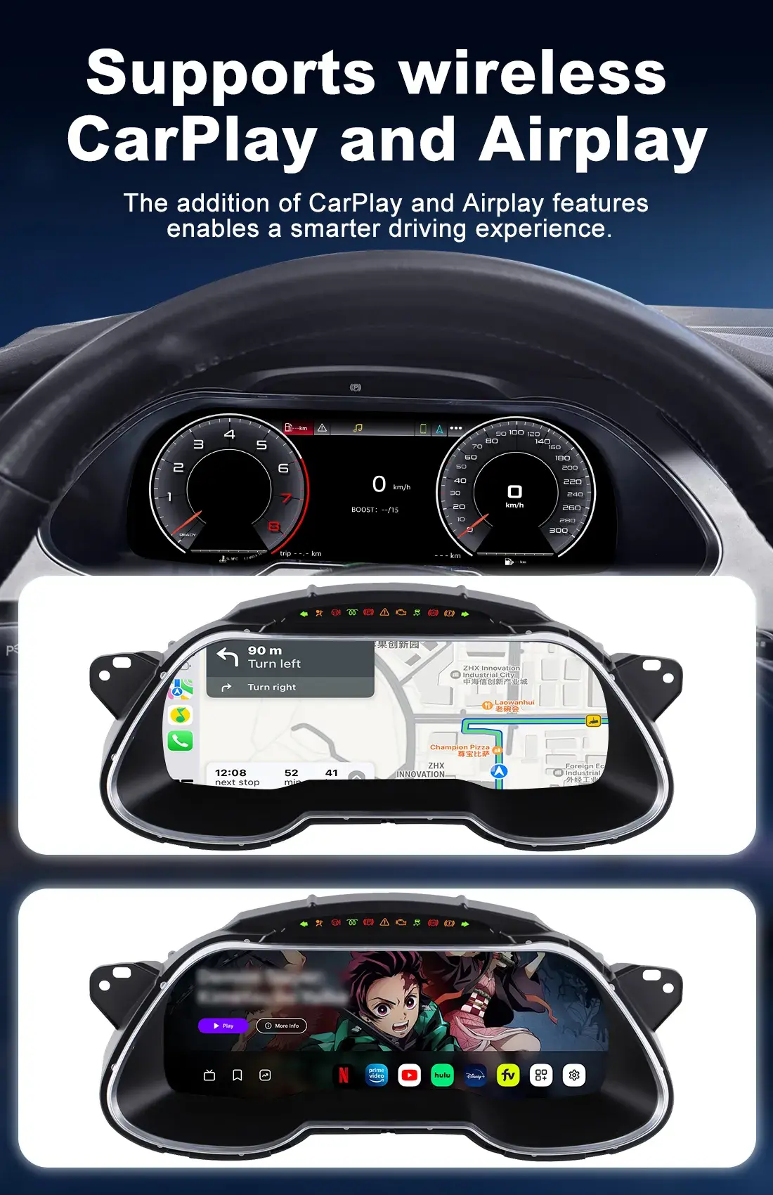Audi A4 Digital Cluster LCD Dashboard Upgrade