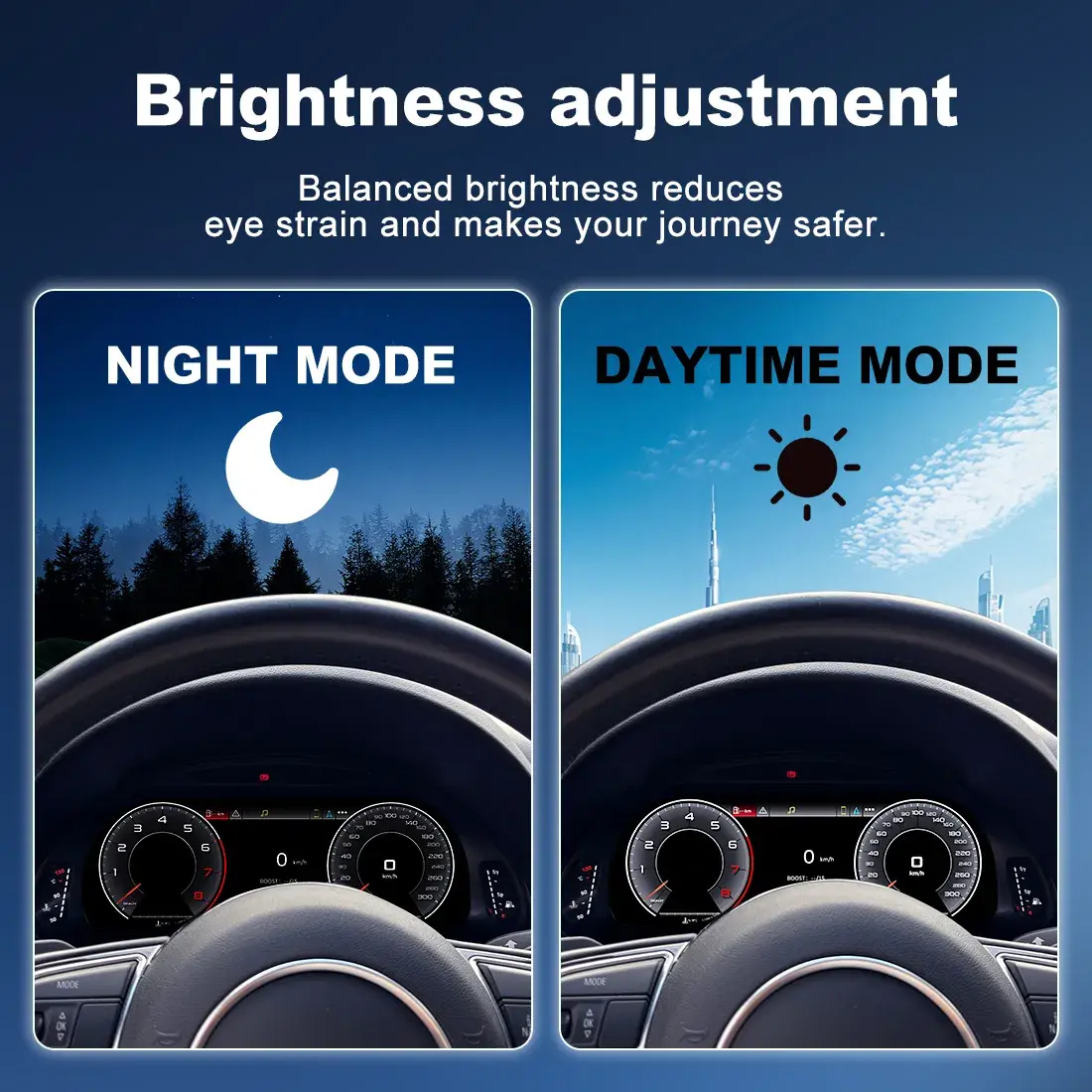 Night and Day Mode for Audi Dashboard