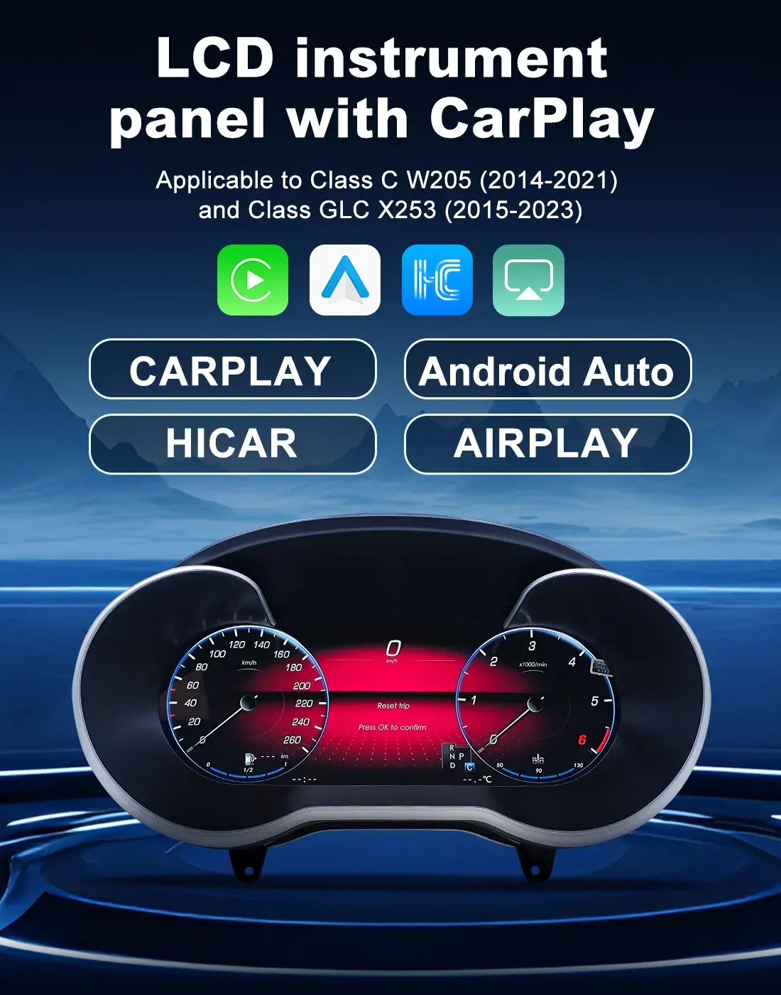 Mercedes W205 Digital Cluster Dashboard Upgrade