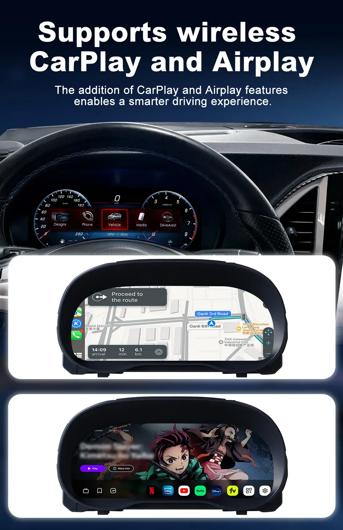 Mercedes Benz Digital Cluster Compatible with 2024 Vito Models