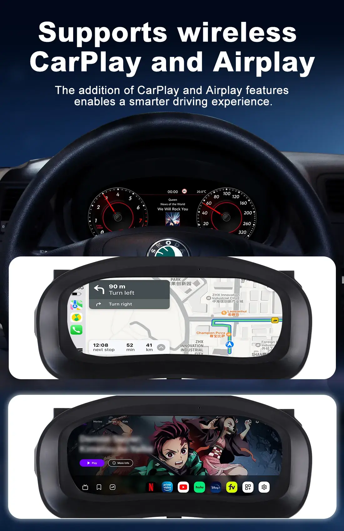 Skoda Fabia Digital Cluster Compatible with MK2 Hatchback Models