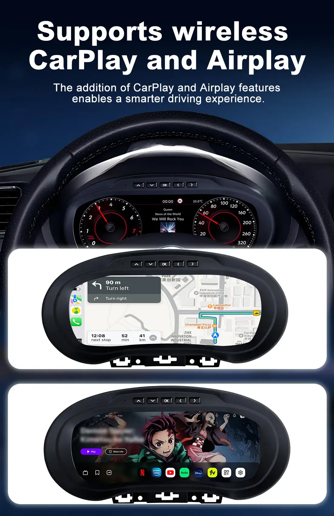 Volkswagen Digital Cluster Compatible with Polo and Amarok Models