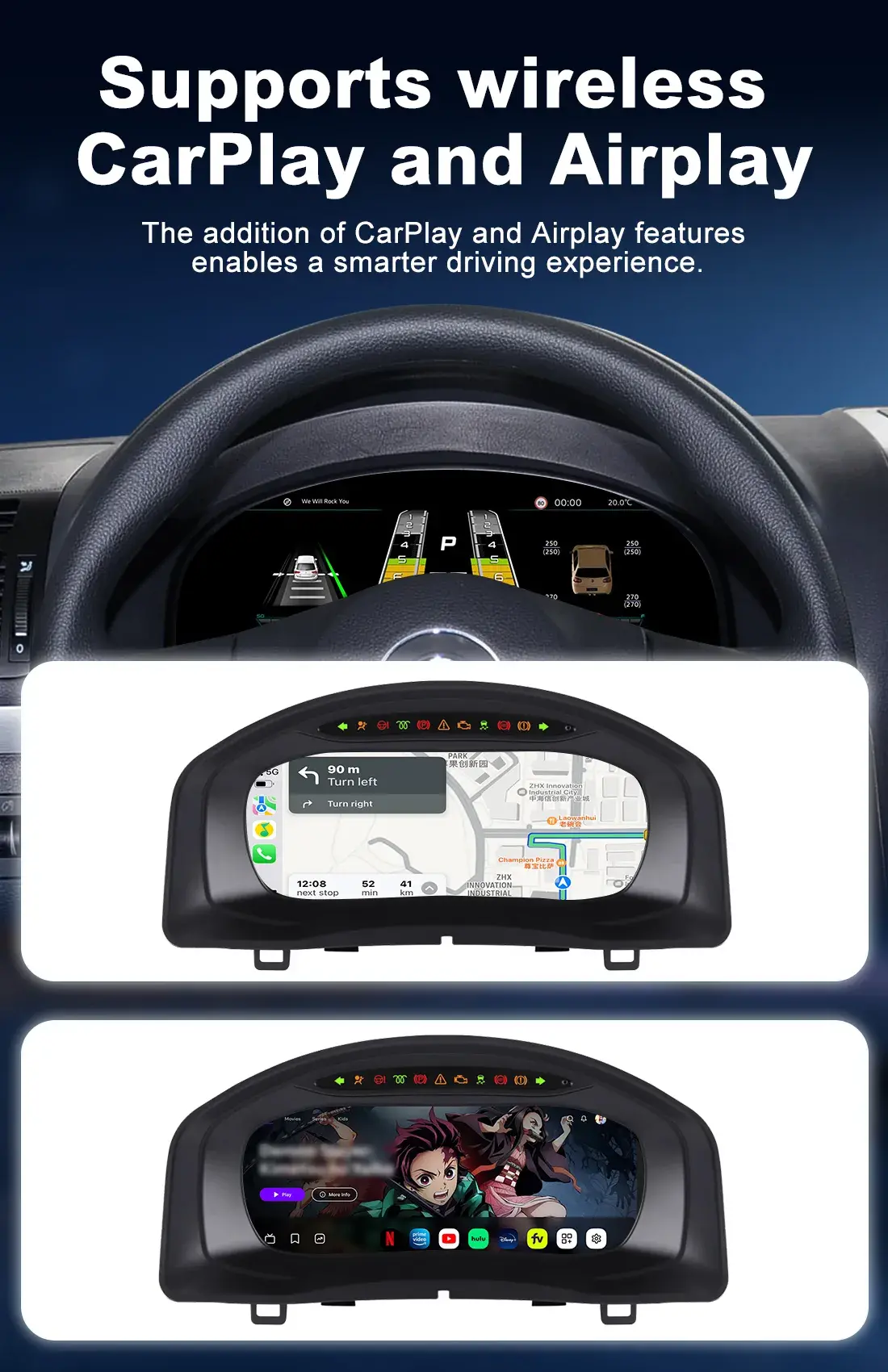 Volkswagen Digital Cluster Compatible with Tiguan MK1 SUV Models