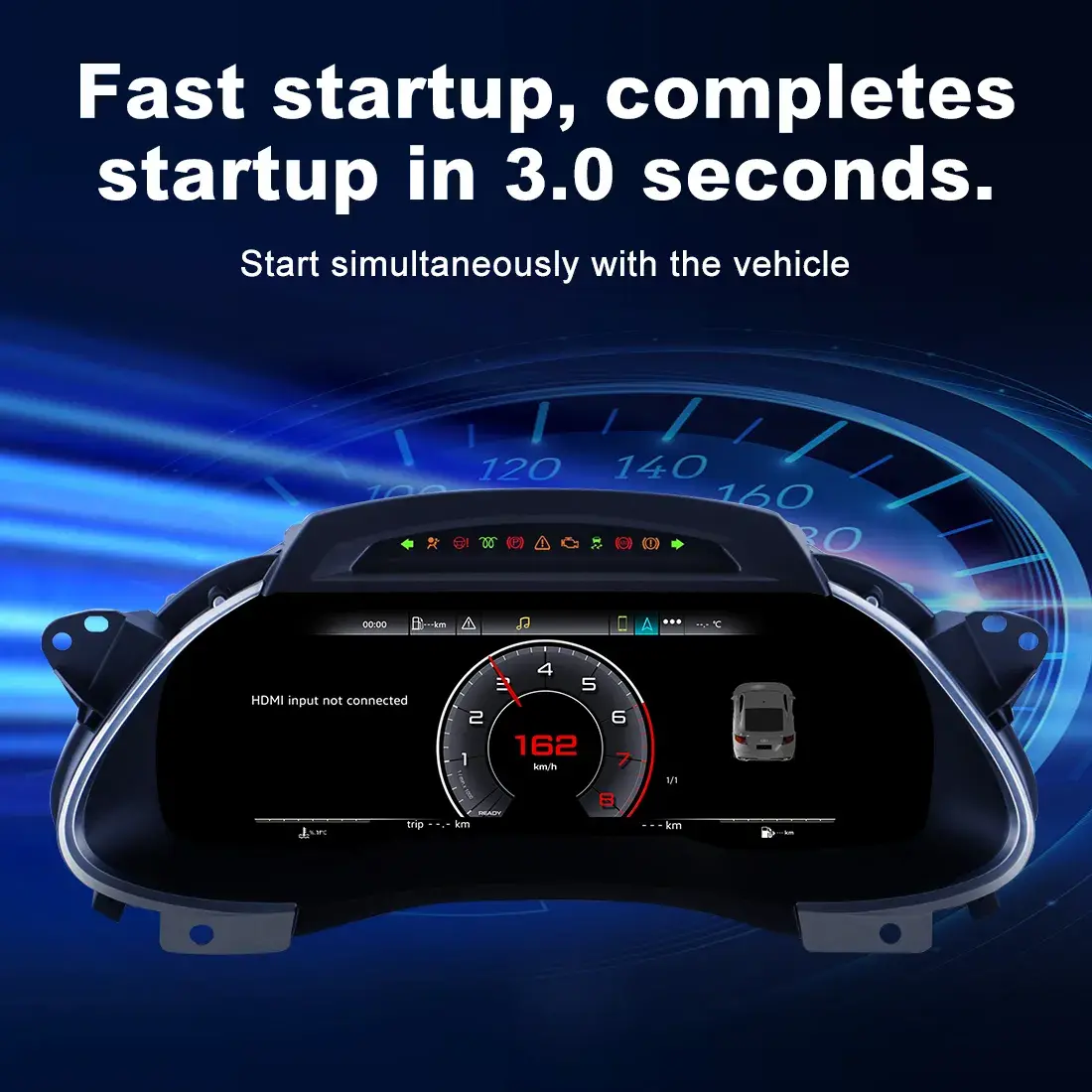 Audi Digital Cluster Linux System Lightning Fast Boot Speed