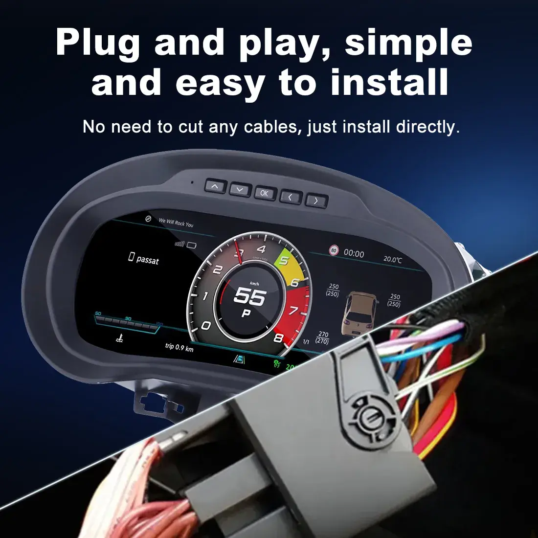 Volkswagen Digital Cluster Multi Driving Modes Interface
