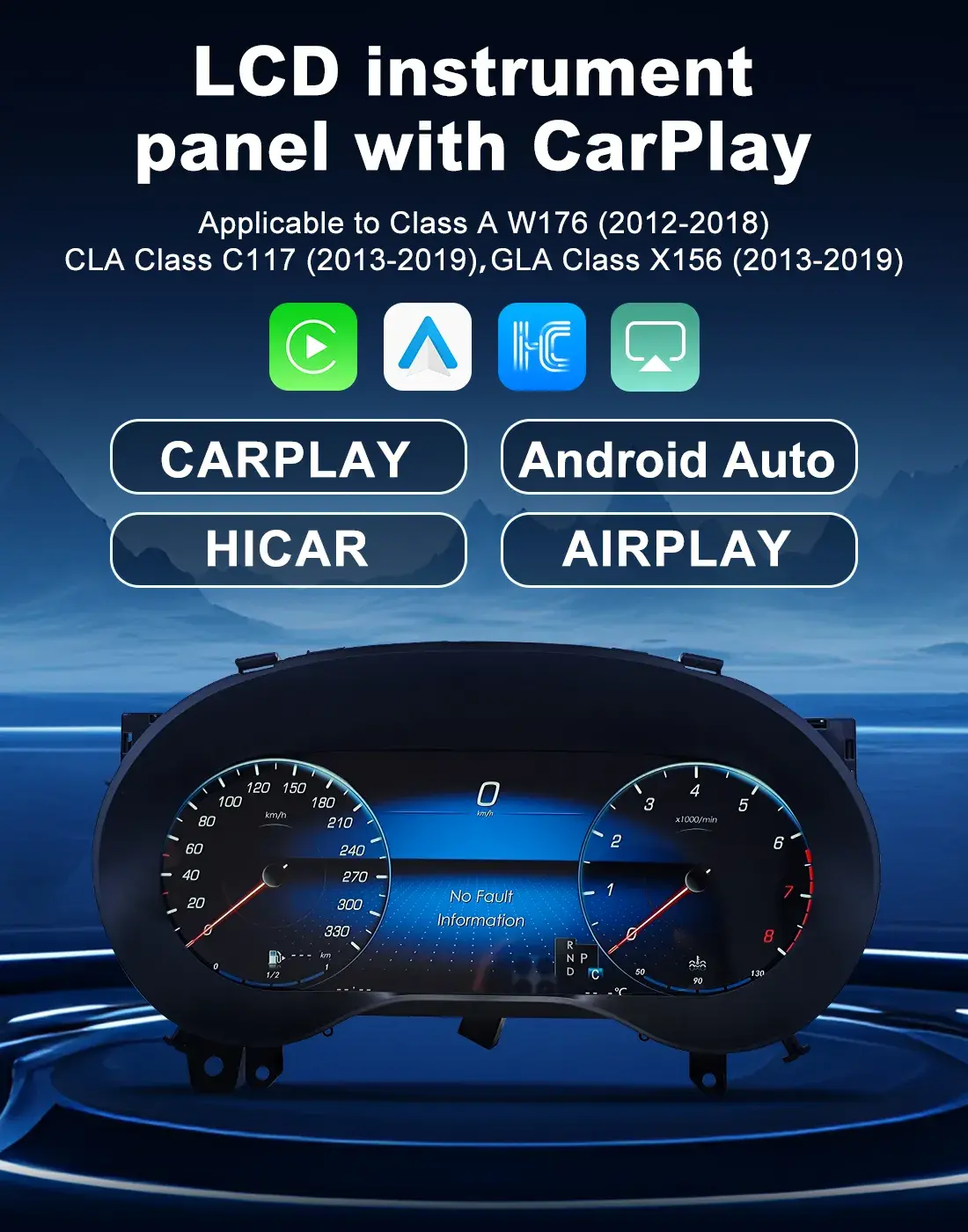 Mercedes Benz Digital Cluster 12.3 inch Linux Virtual Cockpit Upgrade