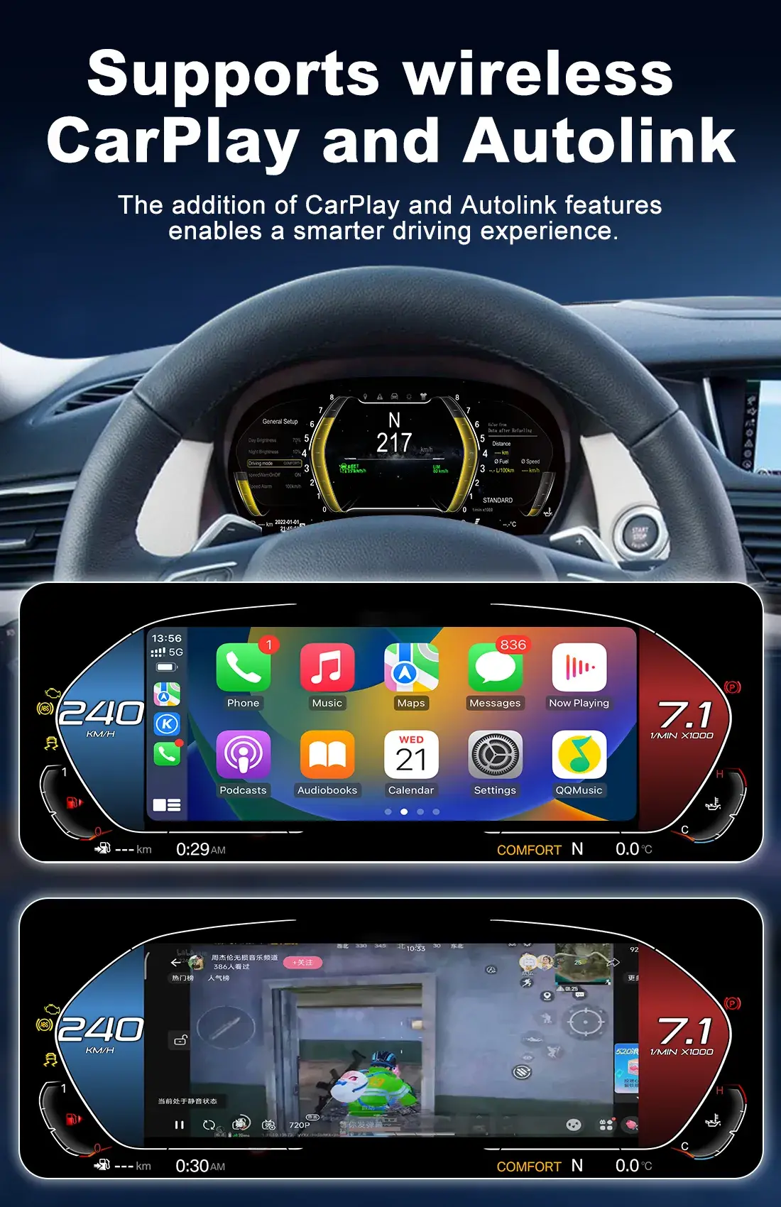BMW Digital Cluster Compatible with X1 E84 Models