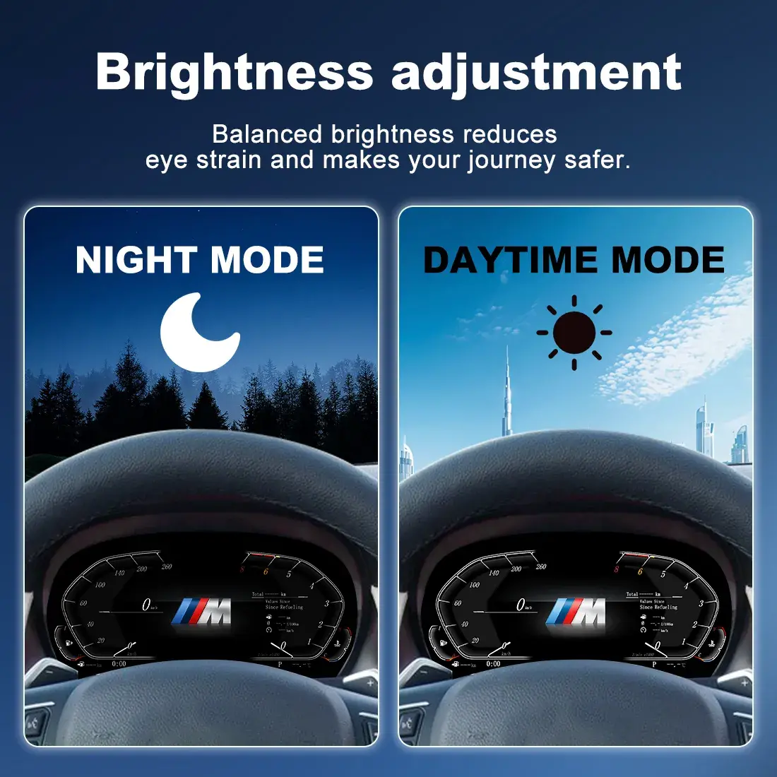 BMW Digital Cluster Smart Integration Night Mode Test