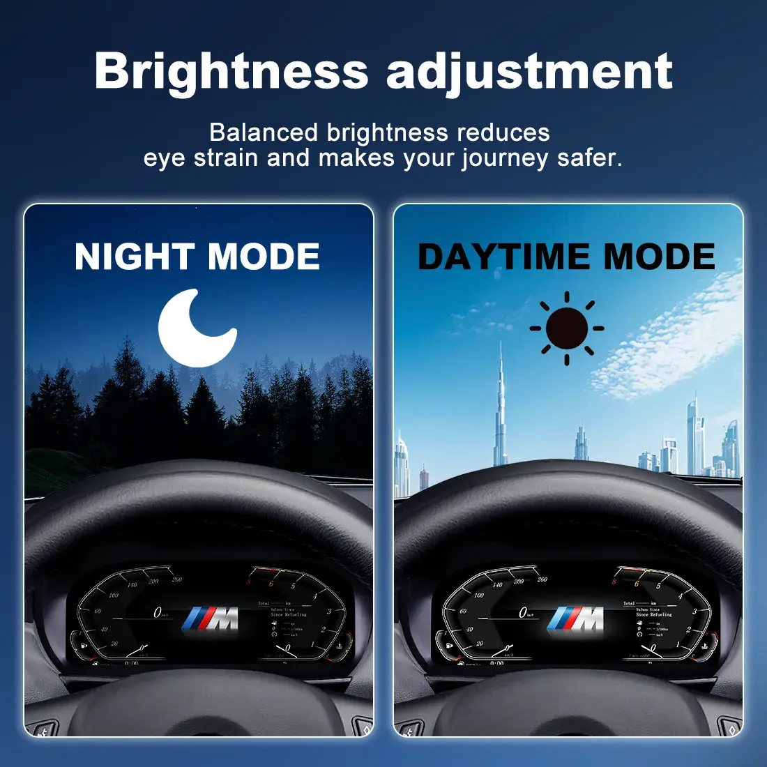 BMW Digital Cluster Smart Integration Night Mode Test