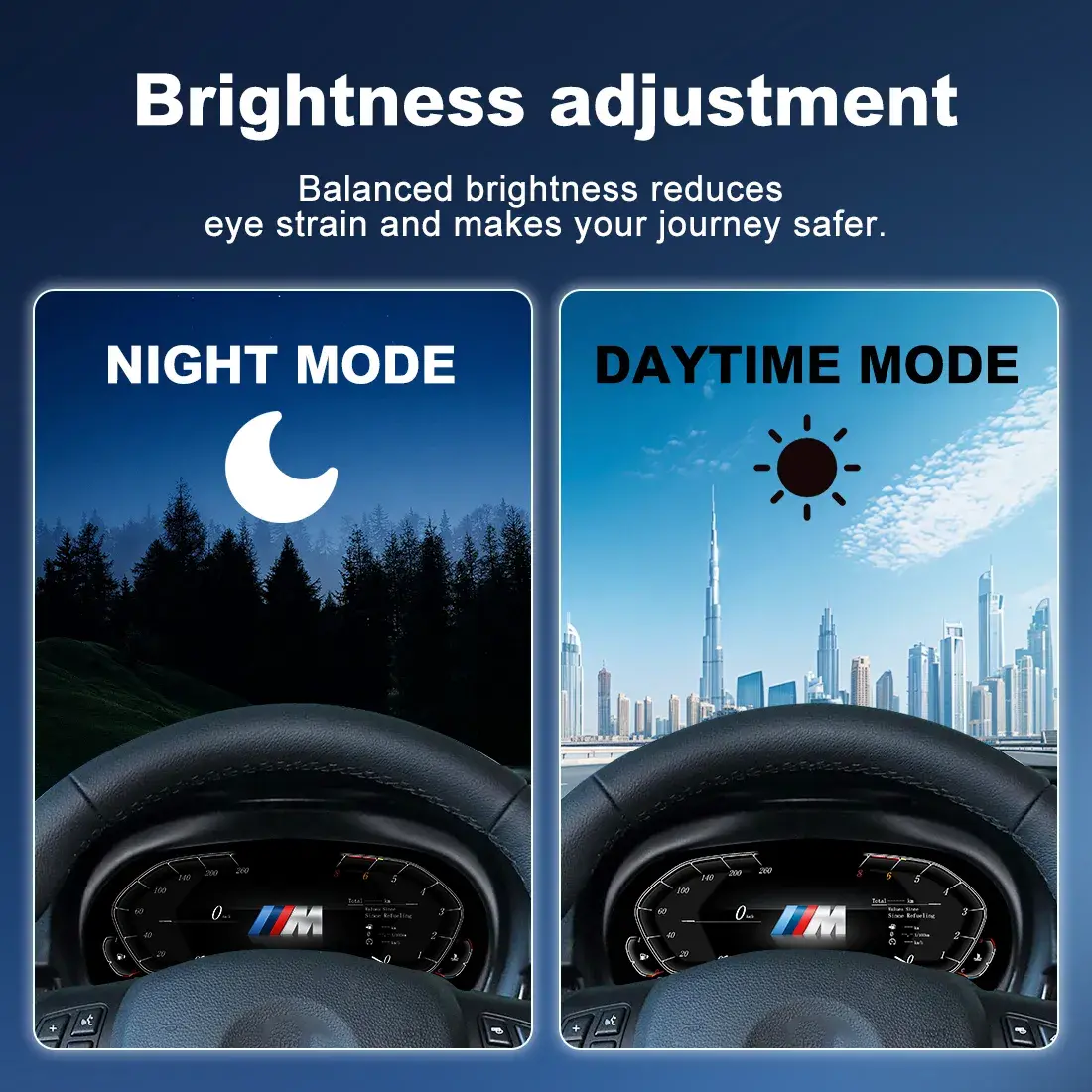 BMW Digital Cluster Smart Integration Night Mode Test