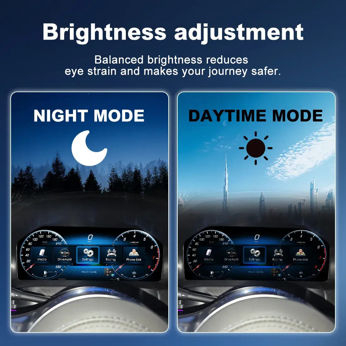 Mercedes Benz Digital Cluster Smart Integration Night Mode Test
