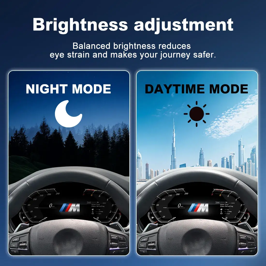 BMW Digital Cluster Smart Integration Night Mode Test