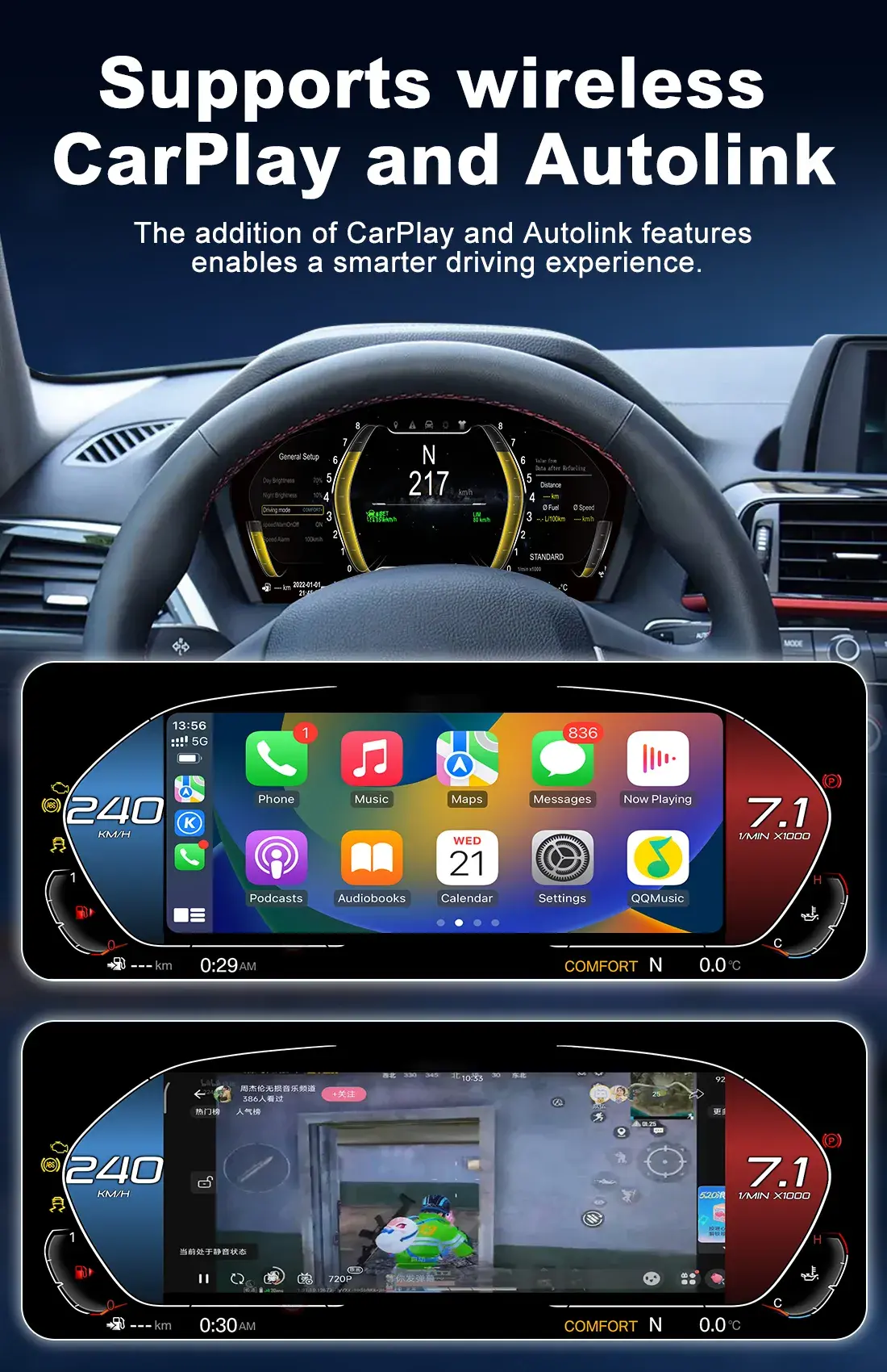 BMW Digital Cluster Compatible with F20 F22 F48 F39 Models