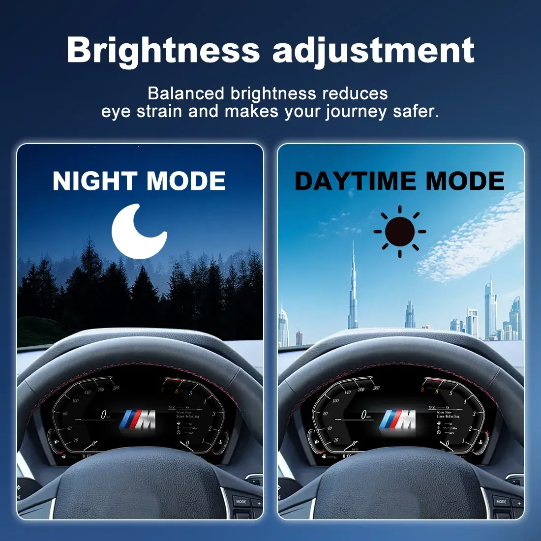 BMW Digital Cluster Smart Integration Night Mode Test