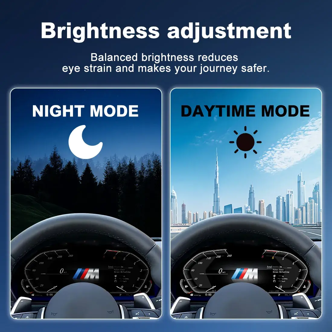 BMW Digital Cluster Smart Integration Night Mode Test