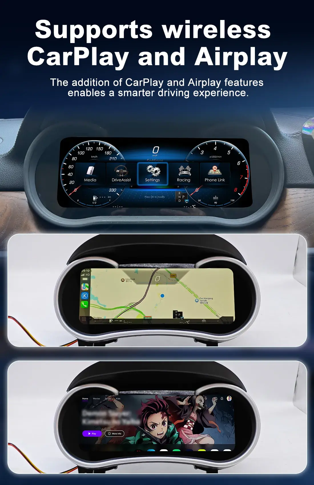 Mercedes Benz Digital Cluster Compatible with GLE GLS W166 X166 Models