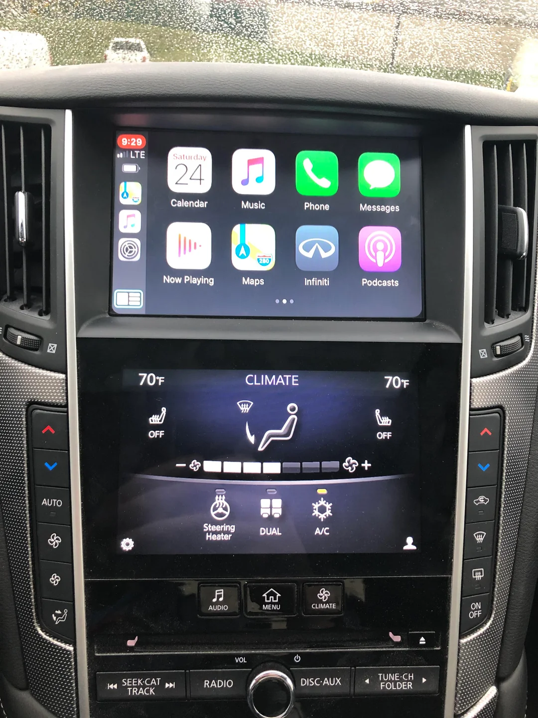 CarPlay for older cars 2015 Infiniti Q50 Joyeauto installation
