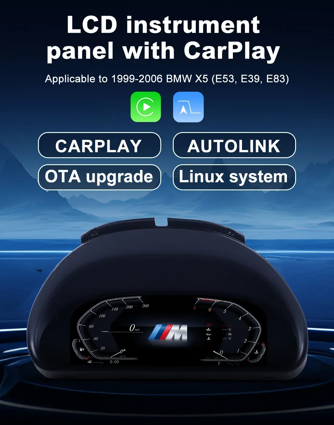BMW Digital Cluster 10.25 inch Linux Virtual Cockpit Upgrade