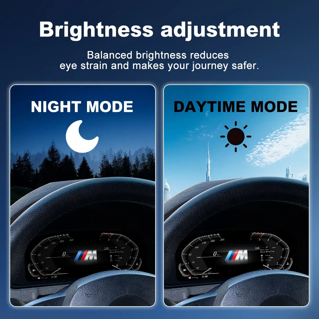 BMW Digital Cluster Smart Integration Night Mode Test