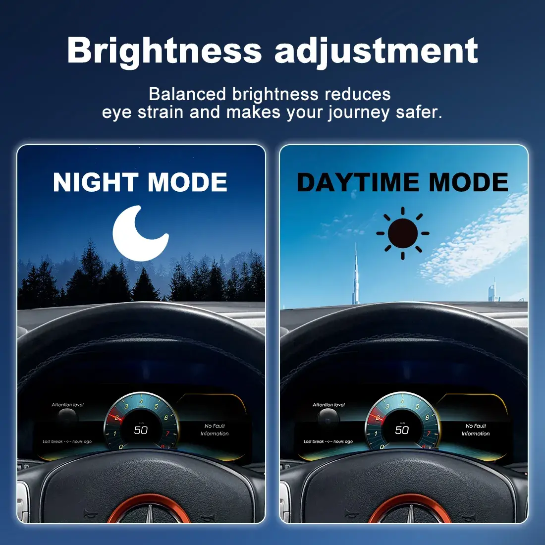 Mercedes Benz Digital Cluster Smart Integration Night Mode Test